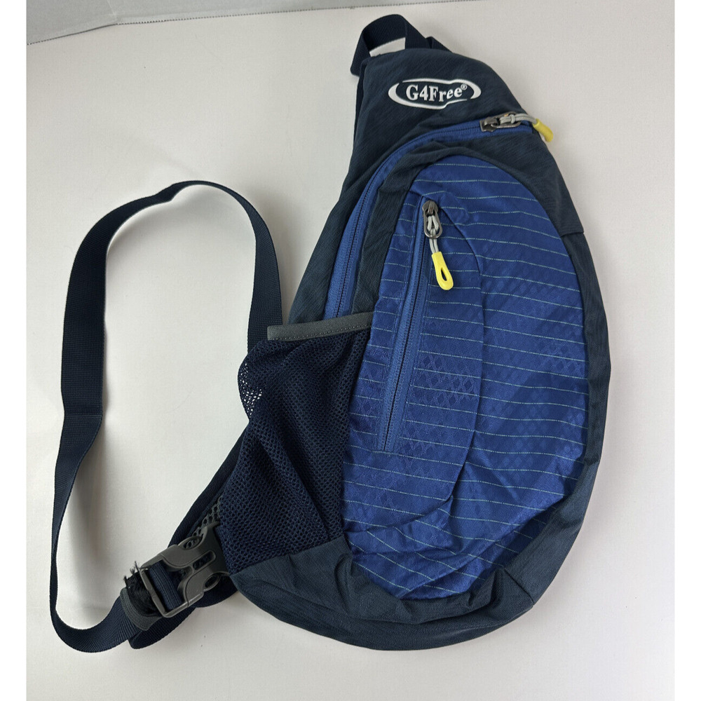 G4Free Sling Backpack Crossbody Schulter Ruckbag Shoulder Bag Blue Outdoor EUC - Picture 7 of 13